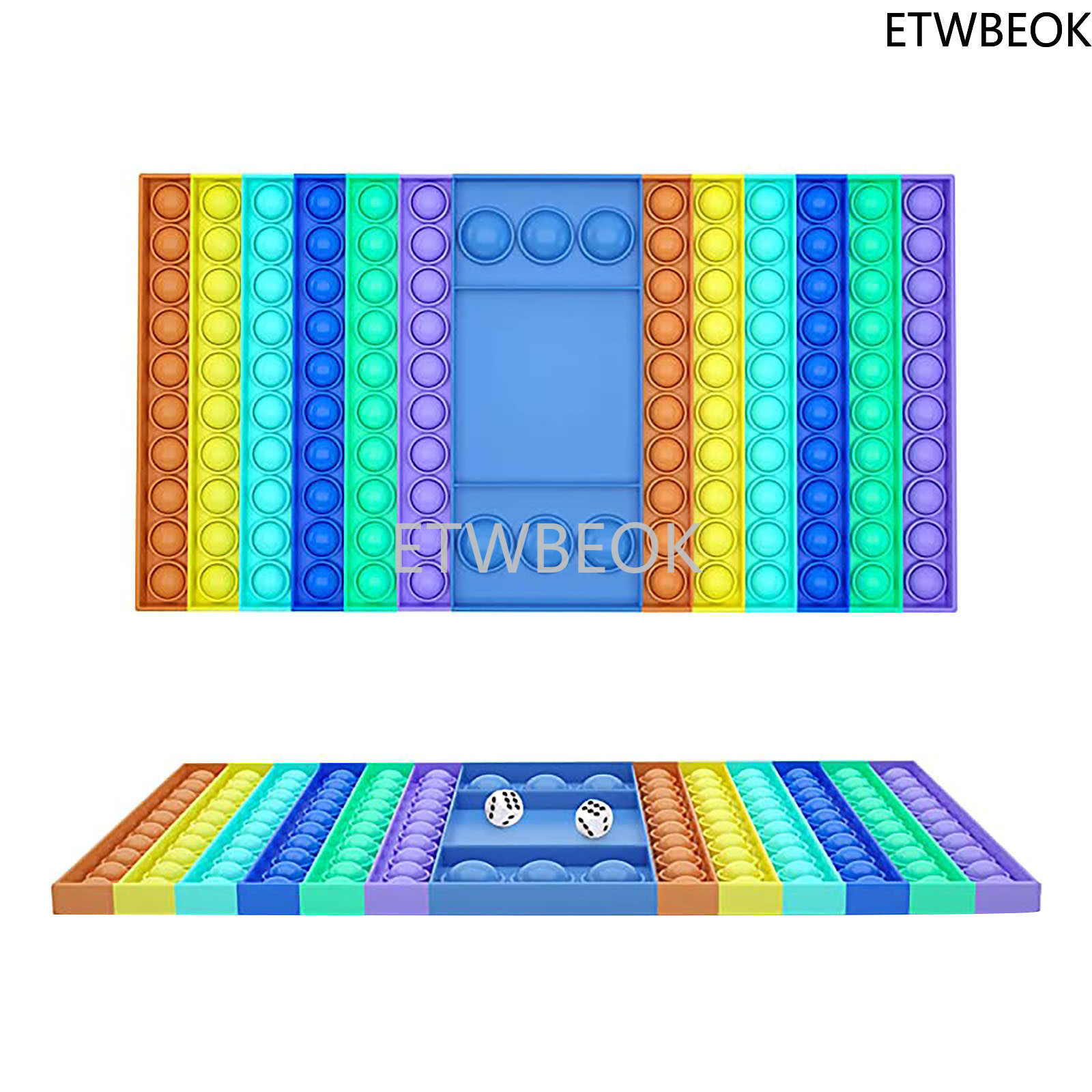 Big Pop Fidget Toy Rainbow Chess Board Push Bubble Popper Fidget Sensory Toys for Parent-Child Time Interactive Game Toy
Big Pop Fidget Toy Rainbow Chess Board Push Bubble Popper Fidget Sensory Toys for Parent-Child Time Interactive Game Toy