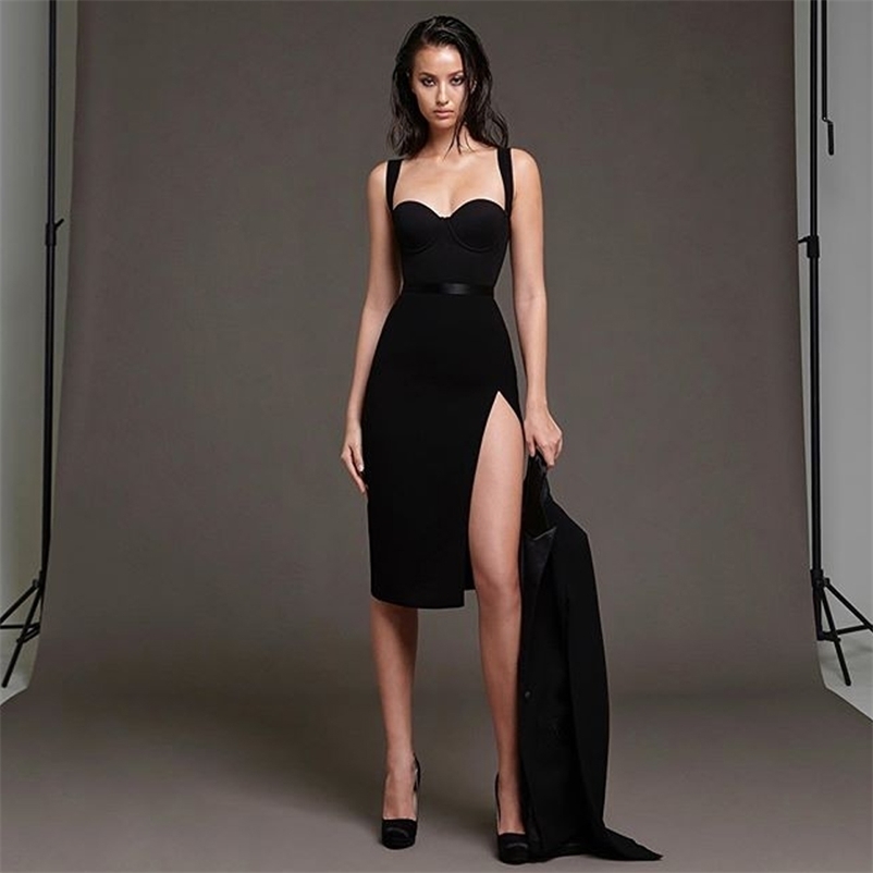 Adyce Summer Women Elegant Black Bodycon Bandage Dress Sexy Spaghetti Strap Midi Blue Club Celebrity Runway Party Dress 210719, Brown bandage dress
Adyce Summer Women Elegant Black Bodycon Bandage Dress Sexy Spaghetti Strap Midi Blue Club Celebrity Runway Party Dress 210719, Brown bandage dress