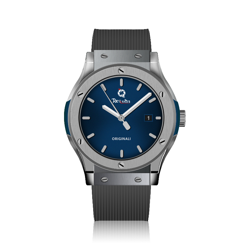 Men's Automatic Mechanical Watch Requin NX Silver Stainless Steel Case Classic fusion Blue Three Hands Calendar Dial Waterproof Rubber Strap 1110, Slivery;brown
Men's Automatic Mechanical Watch Requin NX Silver Stainless Steel Case Classic fusion Blue Three Hands Calendar Dial Waterproof Rubber Strap 1110, Slivery;brown