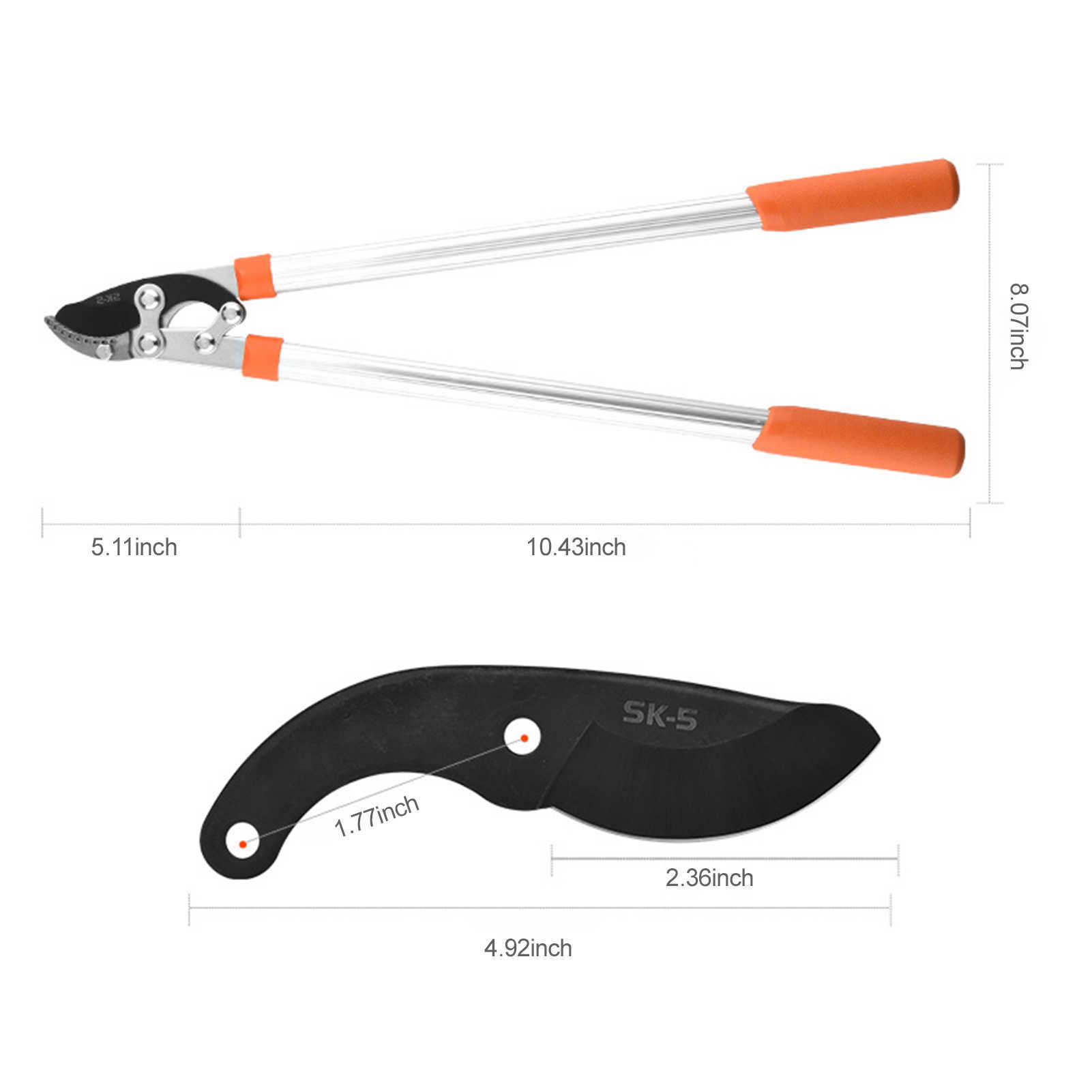 Loppers Sharp Anvil Lopper Professional Gardening Pruning Lopper Ratchet Loppers Secateurs Gardening Tool Kit for Cutting 210719