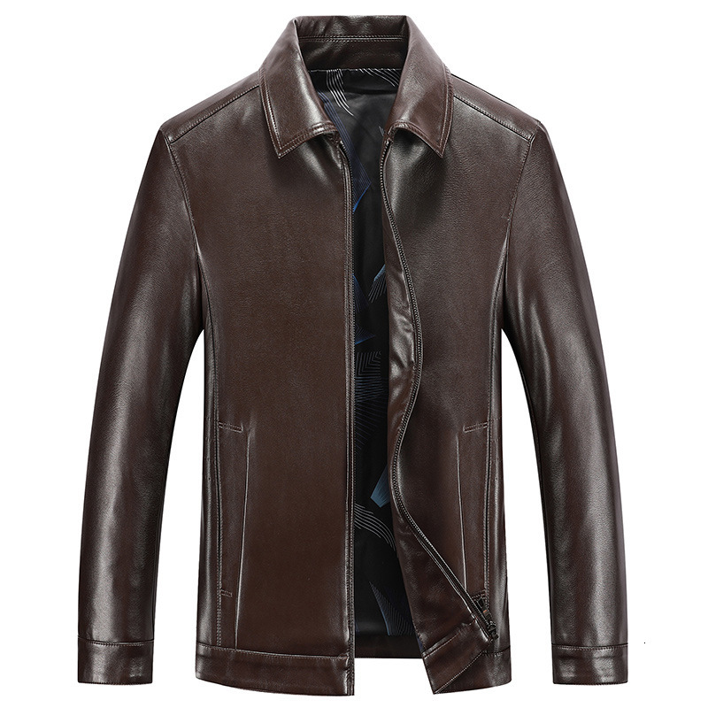 men's leather & faux spring and autumn quality genuine jacket business casual sheep skin turndown coat black biker 60hx
men's leather & faux spring and autumn quality genuine jacket business casual sheep skin turndown coat black biker 60hx