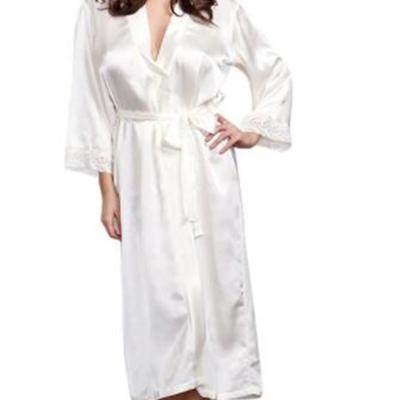 Fashion Loose Soft Comfortable Night Robe Women Belt Bathrobe Women's Sleep Sexy Sleepwear Shift 2017 Select 3 Color 210203