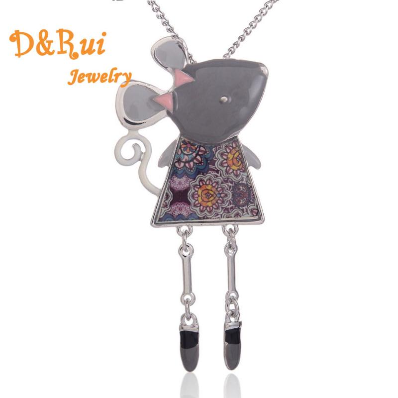 Pendant Necklaces Harajuku Jewelry Cute Animal Mouse Necklace For Women Enamel Zinc Alloy Long Silver Color Chain Colar Party
Pendant Necklaces Harajuku Jewelry Cute Animal Mouse Necklace For Women Enamel Zinc Alloy Long Silver Color Chain Colar Party