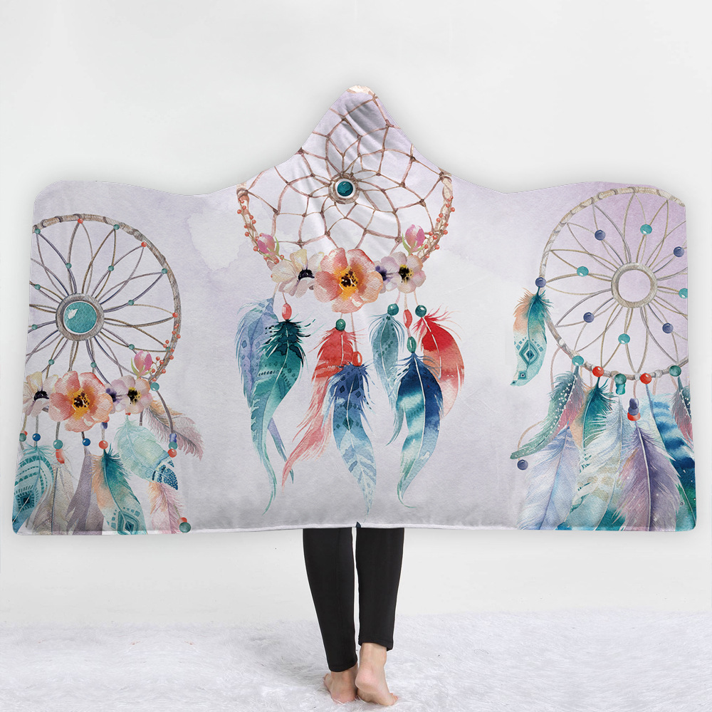 Child Adults Dreamcatcher Blanket Sherpa Fleece Home Warm American USA Native Dream Catcher Printed Hooded Blankets Wearable Children Kids Gift
Child Adults Dreamcatcher Blanket Sherpa Fleece Home Warm American USA Native Dream Catcher Printed Hooded Blankets Wearable Children Kids Gift