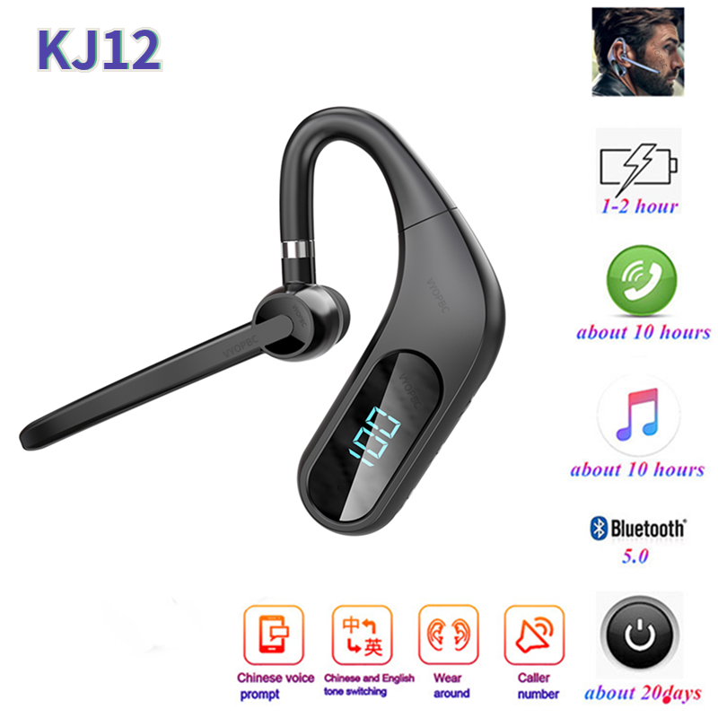 KJ12 Business Bluetooth Earbuds 5.0 TWS Wireless Headphons Earphones Stereo Gaming Headset In Ear Car Headset for Phone, Black
KJ12 Business Bluetooth Earbuds 5.0 TWS Wireless Headphons Earphones Stereo Gaming Headset In Ear Car Headset for Phone, Black