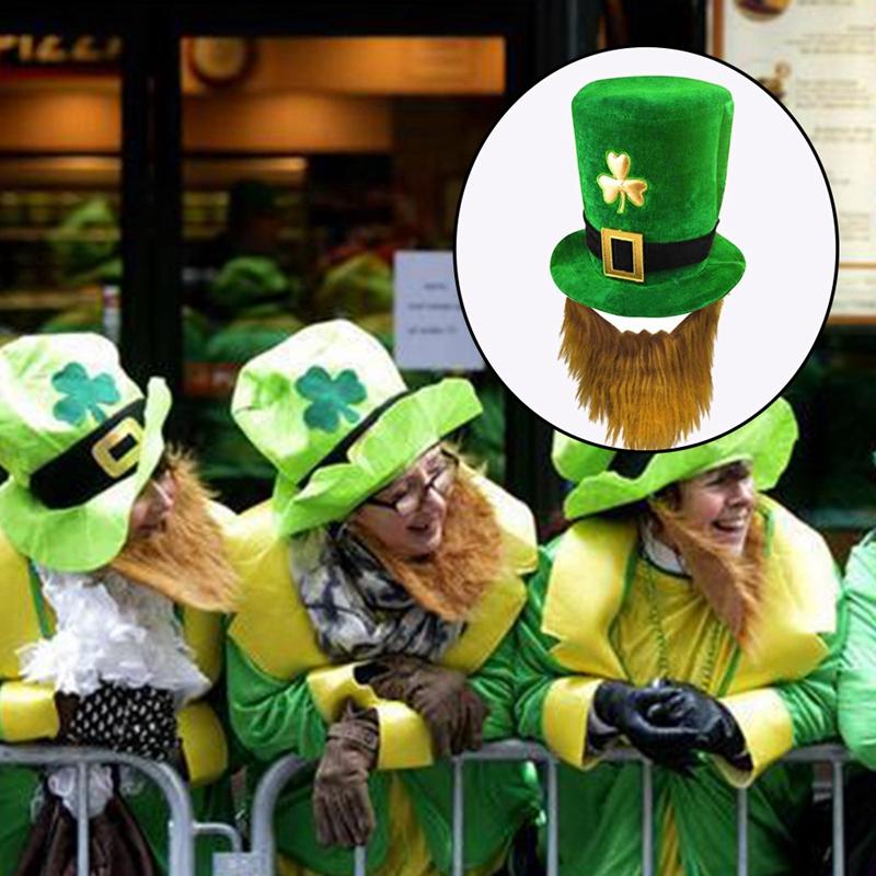 Party Hats Saint St Patricks Day Green Hat Lucky Costume Accessories Celebration Carnival Props For Irish Fun With Beard
Party Hats Saint St Patricks Day Green Hat Lucky Costume Accessories Celebration Carnival Props For Irish Fun With Beard