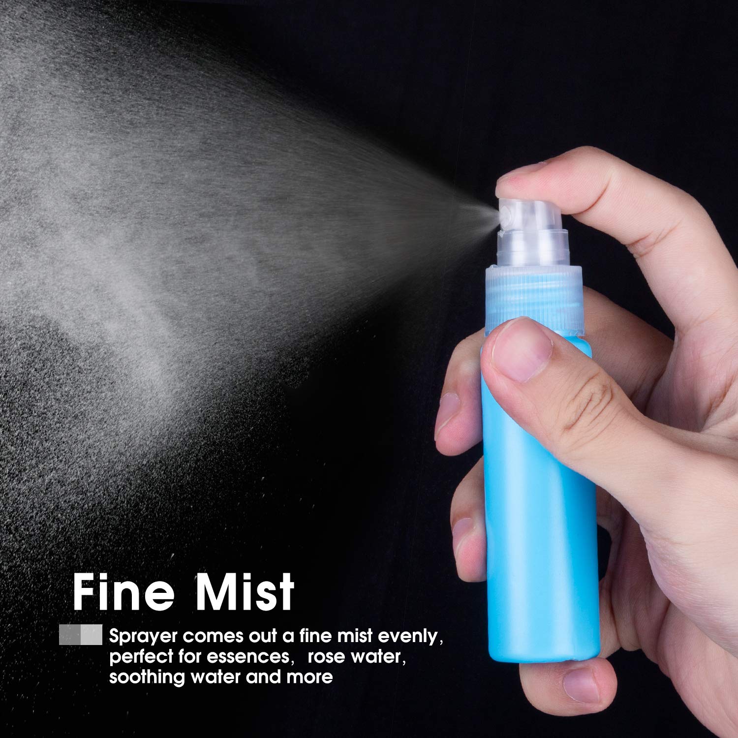 30ml 1oz Colorful PET Plastic Spray Bottles with Clear Atomizer Pump Sprayer, Fine Mist Travel Size Reusable Liquid Cosmetic RRD7324 Free shipping