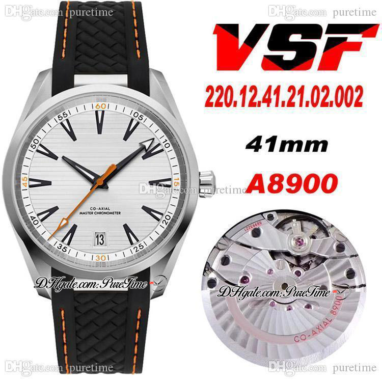 VSF Aqua Terra 150M Master CAL A8900 Automatic Mens Watch White Textured Dial Orange Hand Black Rubber With Orange Line 220.12.41.21.02.002 Super Edition Puretime 10b2, 150m-10b
VSF Aqua Terra 150M Master CAL A8900 Automatic Mens Watch White Textured Dial Orange Hand Black Rubber With Orange Line 220.12.41.21.02.002 Super Edition Puretime 10b2, 150m-10b
