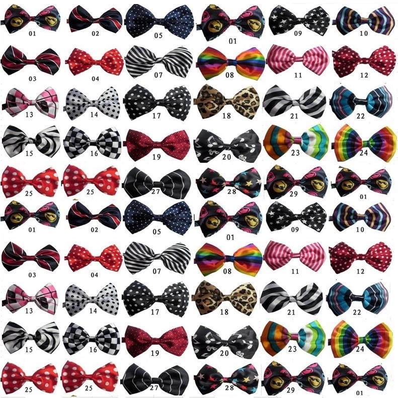120pc/lot Pet puppy Dog Apparel Bow Ties Cat Neckties Grooming Supplies 6 model Y1025