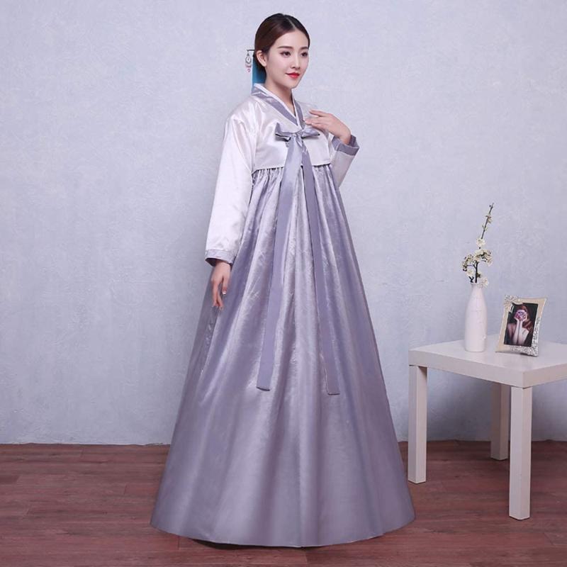 Ethnic Clothing Korean Traditional Women's Hanbok Set Long Sleeve Colorful Dress Cosplay Costume
Ethnic Clothing Korean Traditional Women's Hanbok Set Long Sleeve Colorful Dress Cosplay Costume