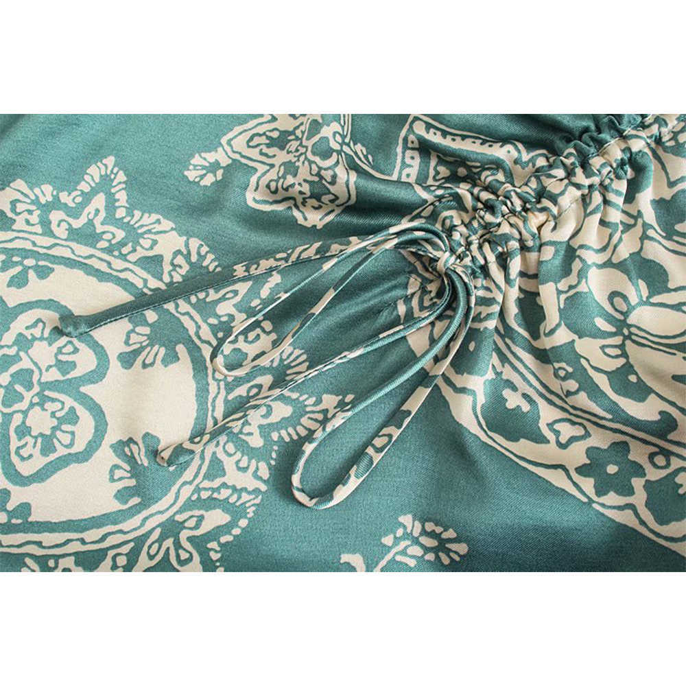 Summer Women Printed Suspender Dress elegant Casual Fashion Vintage Chic Lady Woman Sling Short Dress 210709