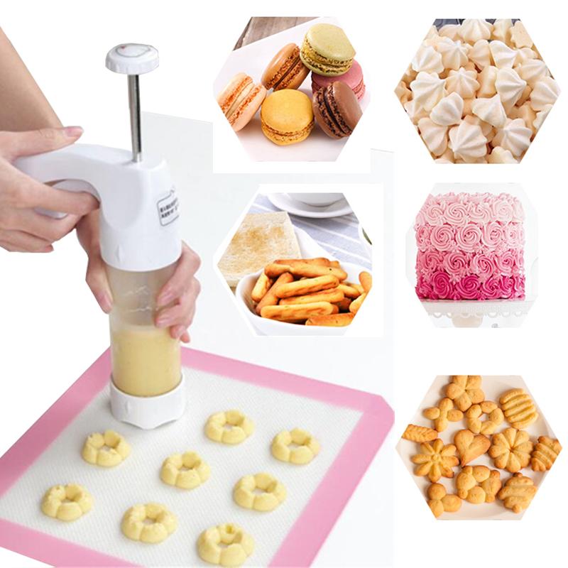 Baking Moulds Cookies Press Cutter Tools 12 Flower Mold + 6 Pastry DIY Home Creative Cake Cookie Making Machine
Baking Moulds Cookies Press Cutter Tools 12 Flower Mold + 6 Pastry DIY Home Creative Cake Cookie Making Machine