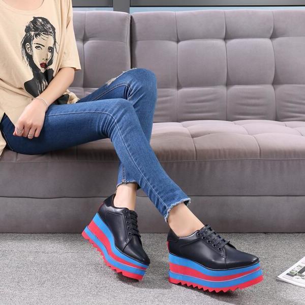 Stella 2021 wholesale fashion new Mccartney women Shoes Metallic Leather Wedge Platform Elyse Nina 35-41, Black
Stella 2021 wholesale fashion new Mccartney women Shoes Metallic Leather Wedge Platform Elyse Nina 35-41, Black