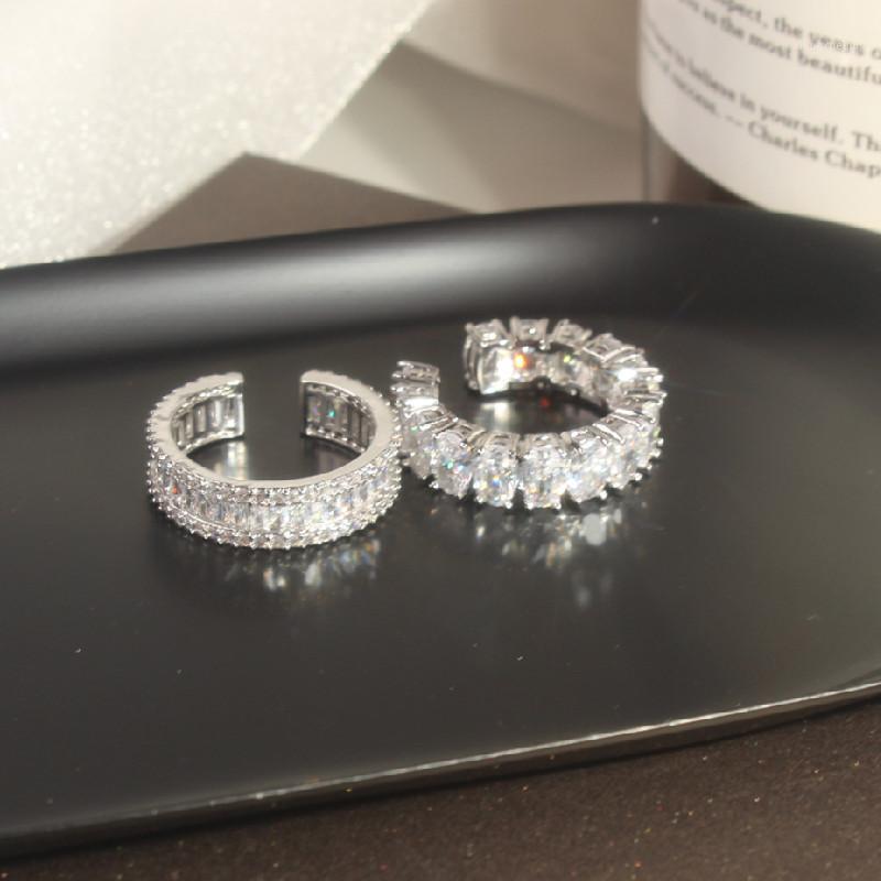 Cluster Rings Korea Design Fashion Jewelry Luxury Shiny Zircon Ring Women's Opening Adjustable Prom, Golden;silver
Cluster Rings Korea Design Fashion Jewelry Luxury Shiny Zircon Ring Women's Opening Adjustable Prom, Golden;silver