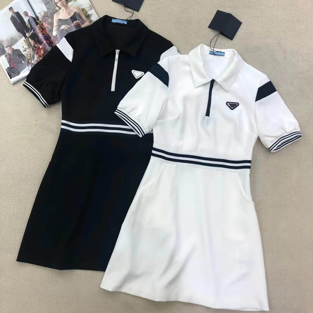 Fashion Women Dresses Short Skirt Waist for Spring Summer Sports Casual Style Button Zipper Women Loose Dress White Black -L
Fashion Women Dresses Short Skirt Waist for Spring Summer Sports Casual Style Button Zipper Women Loose Dress White Black -L