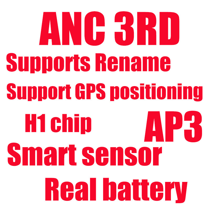 New ANC H1 Chip pro generation 3RD Rename GPS Bluetooth Wireless charging free DHL PK Ap2 Ap3 I500 i9000 TWS
New ANC H1 Chip pro generation 3RD Rename GPS Bluetooth Wireless charging free DHL PK Ap2 Ap3 I500 i9000 TWS