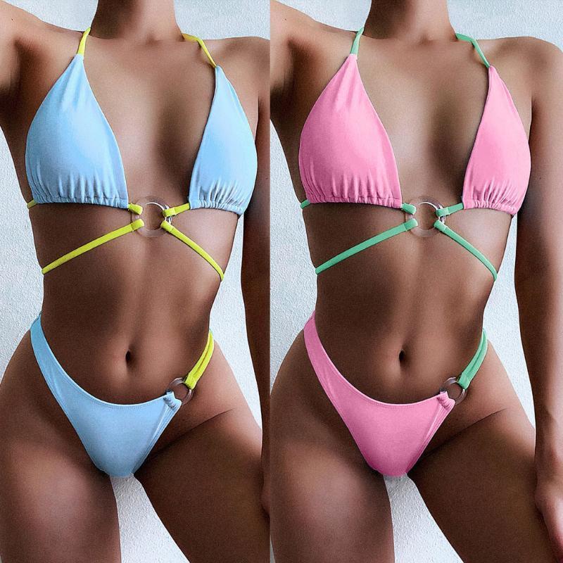 Women' Swimwear Tankini Swimsuits Ladies Micro Solid Bathing Suit Bikini Brazilian Set Bandage Low Waist Mini Women Two Pieces, Pink
Women' Swimwear Tankini Swimsuits Ladies Micro Solid Bathing Suit Bikini Brazilian Set Bandage Low Waist Mini Women Two Pieces, Pink