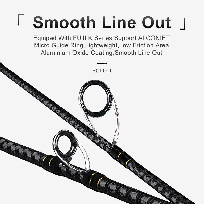 Boat Fishing Rods Kingdom Solo II FUJI Ring And SK Reel Seat Spinning Rod High Quality Wooden Handle Sea Freshwater Casting