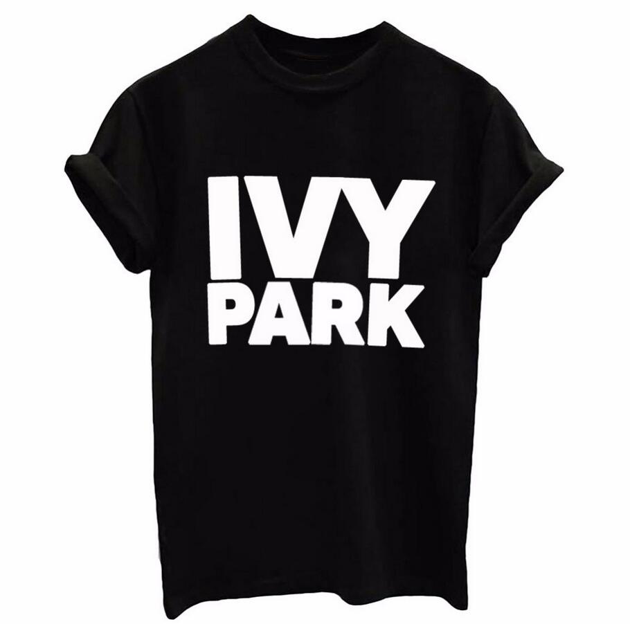 Wholesale- Women's O-neck Tops IVY PARK Letters Print Summer T Shirt Short Sleeves White Black Slim Tee Shirt
Wholesale- Women's O-neck Tops IVY PARK Letters Print Summer T Shirt Short Sleeves White Black Slim Tee Shirt