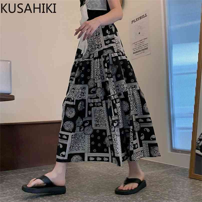 Vintage Printing Women Skirt Chiffon Summer Causal High Waist A-line Korean Fashion Mujer Faldas 6J101 210603, White
Vintage Printing Women Skirt Chiffon Summer Causal High Waist A-line Korean Fashion Mujer Faldas 6J101 210603, White