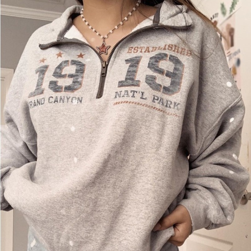 2021 Zip Up Collar Vintage Sweatshirts Women Overszied Loose Casual Sport Girls Winter Tops Plus Size Preppy Style Streetwear Yj7x, Style 1
2021 Zip Up Collar Vintage Sweatshirts Women Overszied Loose Casual Sport Girls Winter Tops Plus Size Preppy Style Streetwear Yj7x, Style 1