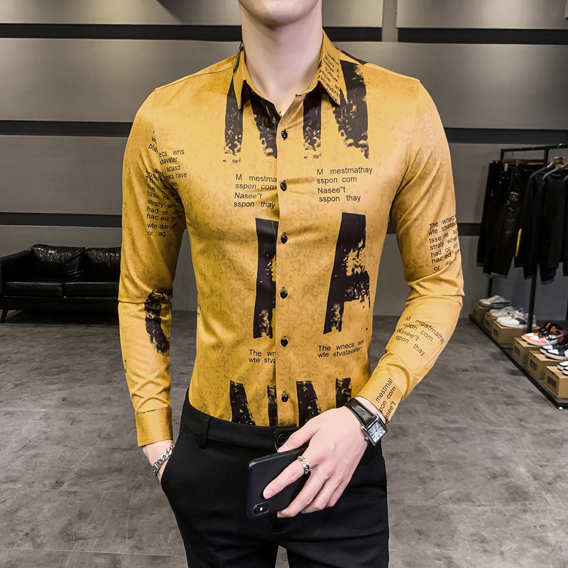 2021 Fashion Mens Letter Print Long Sleeve Shirt Autumn Hawaiian Slim Fit Social Casual Nightclub Shirts Men Koszule Etz3, 2415-1
2021 Fashion Mens Letter Print Long Sleeve Shirt Autumn Hawaiian Slim Fit Social Casual Nightclub Shirts Men Koszule Etz3, 2415-1