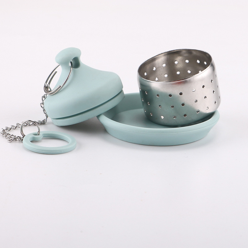 Umbrella Tea Infuser Ball Shape Loose Leaf Silicone Strainer Shark Owl Filter Stainless Steel Kitchen Teaware Free shipping