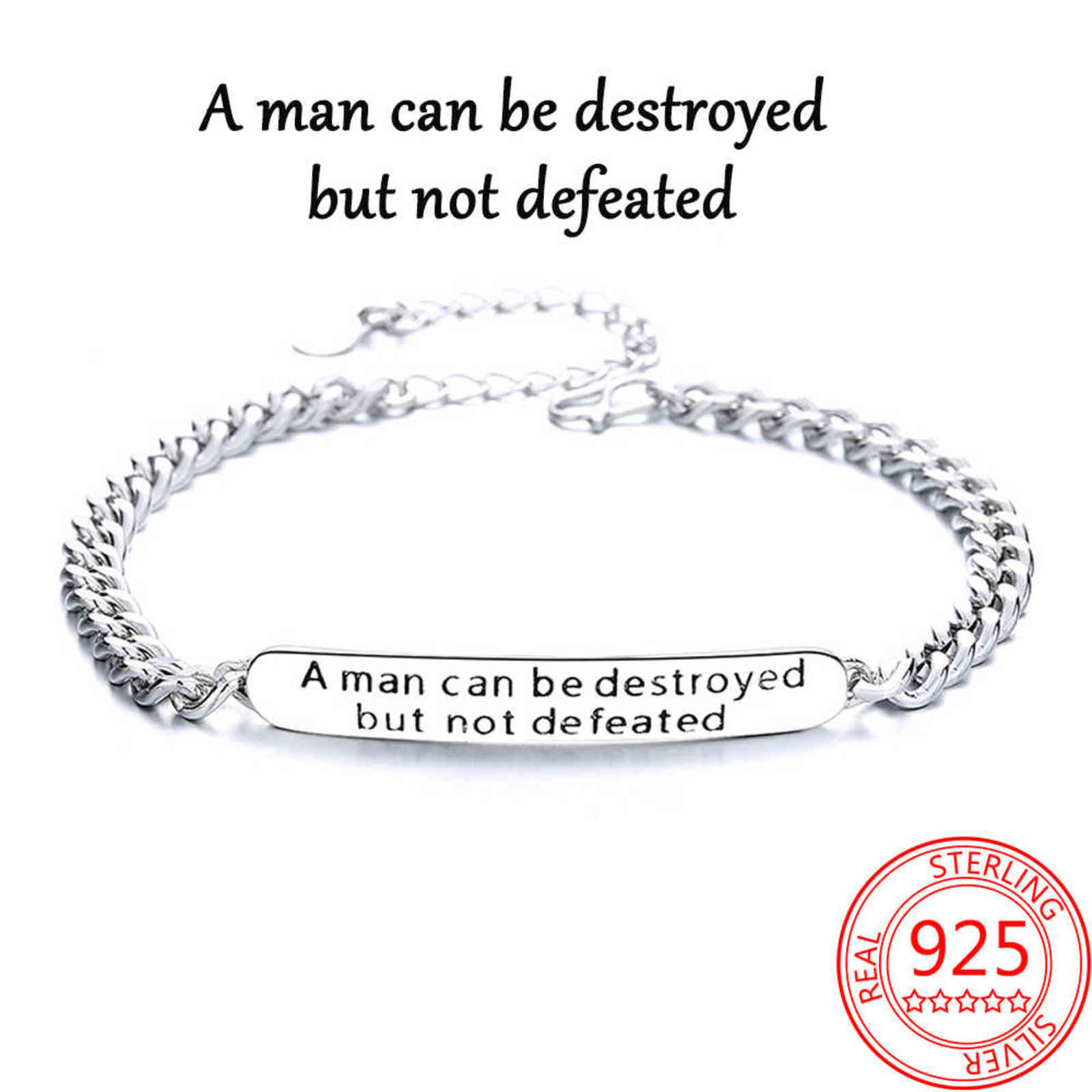 2021 Fashion 925 Sterling Silver Simple Letter Square Brand Bracelet Personality Trendy Men's Jewelry
2021 Fashion 925 Sterling Silver Simple Letter Square Brand Bracelet Personality Trendy Men's Jewelry
