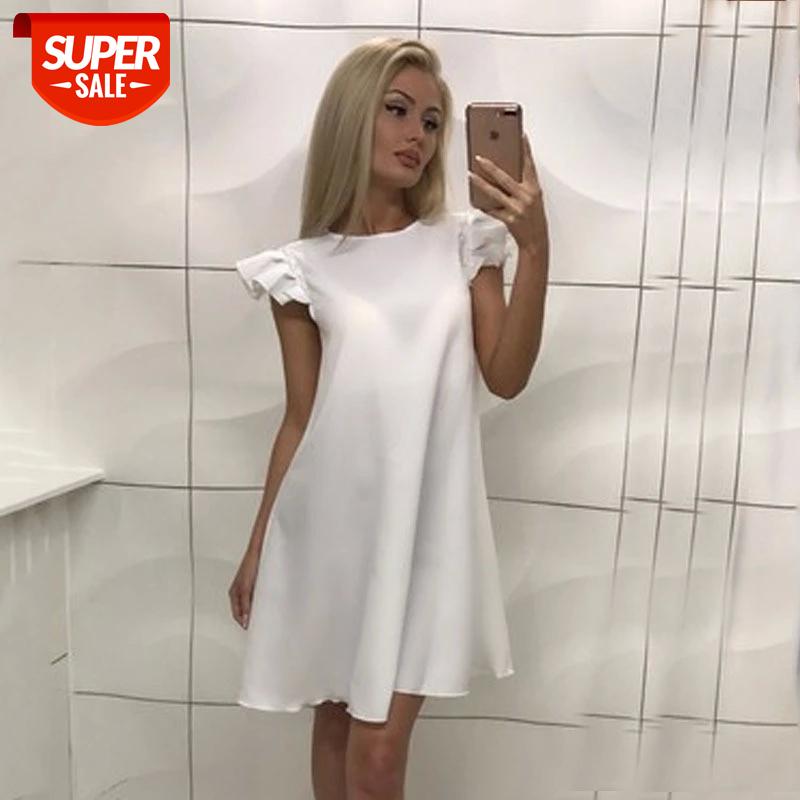 Women Ruffle shoulder summer dress Vintage A-Line Loose short dresses Female Vestidos #Jg2R, Black;gray
Women Ruffle shoulder summer dress Vintage A-Line Loose short dresses Female Vestidos #Jg2R, Black;gray