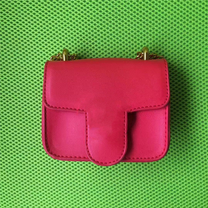 Kids Purses Newest Fashion Korean Girls Mini Princess Purse Handbags Tote Classic Chain PU Cross-body Bag Children Candy Bags Gifs Wholesale