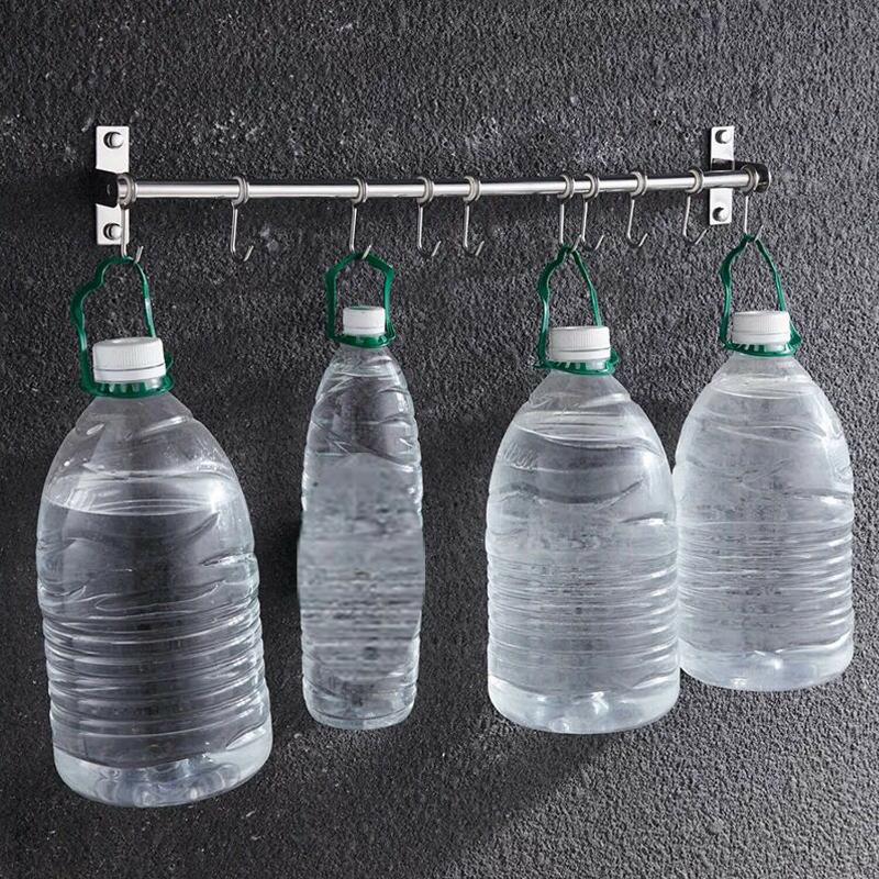 12 Hook Stainless Steel Multifunctional Hooks KITCHEN Wall Hooks Hanging Wall Cabinet Kitchen Hook Space Saving