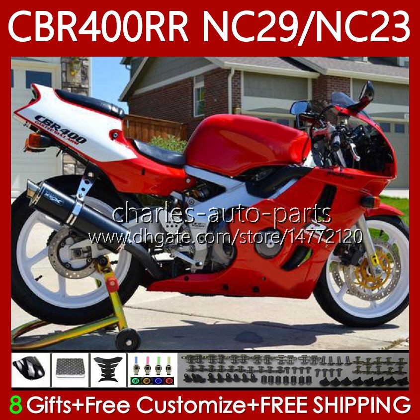 Bodywork For HONDA Fairing CBR400 RR CBR400RR NC29 88-99 66No.21 NC23 CBR 400 RR C CC 1988 1989 1990 1991 1992 1993 400CC CBR 400RR 94 95 96 97 98 99 OEM Bodys dark red blk, No. 1
Bodywork For HONDA Fairing CBR400 RR CBR400RR NC29 88-99 66No.21 NC23 CBR 400 RR C CC 1988 1989 1990 1991 1992 1993 400CC CBR 400RR 94 95 96 97 98 99 OEM Bodys dark red blk, No. 1