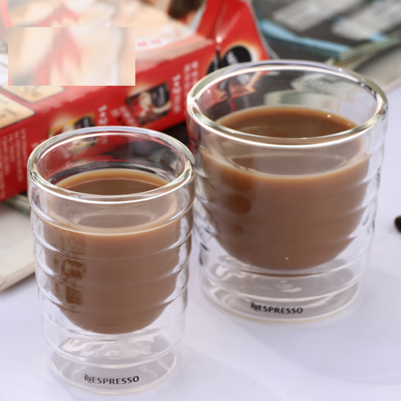 6pcs/lot Caneca Hand Blown Double Wall Whey Protein Canecas Nespresso Coffee Mug Espresso Coffee Cup Thermal Glass 85ml 753 K2, Clear 
6pcs/lot Caneca Hand Blown Double Wall Whey Protein Canecas Nespresso Coffee Mug Espresso Coffee Cup Thermal Glass 85ml 753 K2, Clear