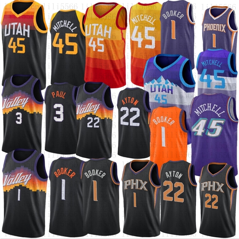 Stitched Basketball Devin 1 Booker Jersey Chris 3 Paul Mens Donovan 45 Mitchell DeAndre 22 Ayton jerseys city, As
Stitched Basketball Devin 1 Booker Jersey Chris 3 Paul Mens Donovan 45 Mitchell DeAndre 22 Ayton jerseys city, As