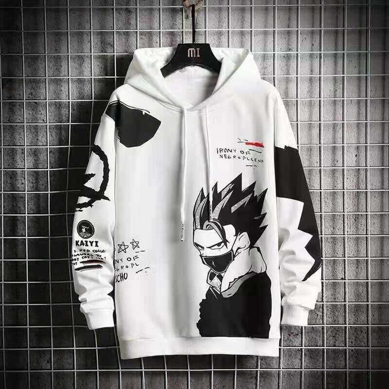 2020 New Casual Men Clothing Fashion Japan Style Hoodies Streetwear Harajuku Sweatshirt Hip Hop Long sleeve Y0809