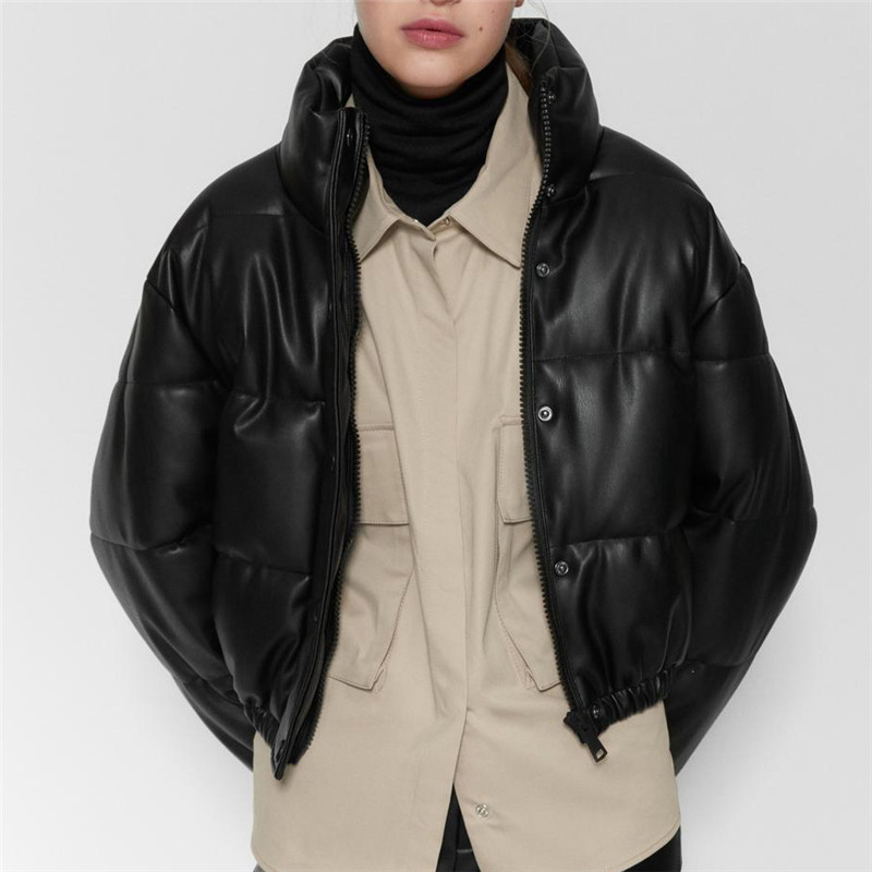 2021 New Black Pu Parkas Fashion High Imitation Leather Coats Women Elegant Thick Jackets Female Ladies L5dh
2021 New Black Pu Parkas Fashion High Imitation Leather Coats Women Elegant Thick Jackets Female Ladies L5dh