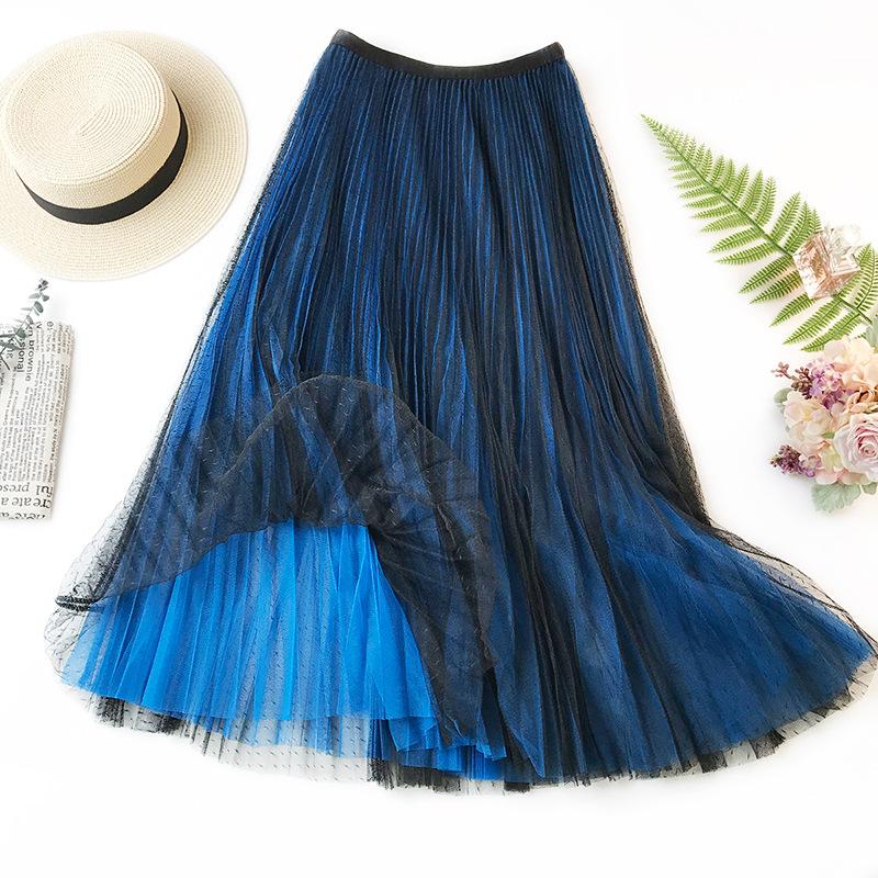 Skirts HLBCBG Long Tulle Skirt Women 2021 Spring Summer Korean Elegant High Waist A-line Pleated School Midi Female Four Layer, Black
Skirts HLBCBG Long Tulle Skirt Women 2021 Spring Summer Korean Elegant High Waist A-line Pleated School Midi Female Four Layer, Black