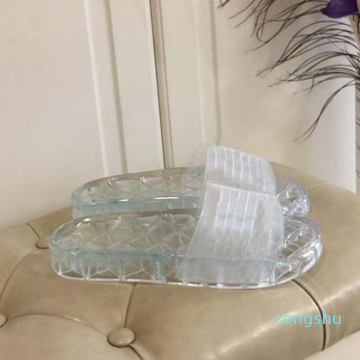 2021 Clear Jelly Pvc Sandals Womens Luxury Designer Slipper Transparent Glossy Pool Mules Slides Lady Rubber Slip On Sand With box 35-45, Split 3
2021 Clear Jelly Pvc Sandals Womens Luxury Designer Slipper Transparent Glossy Pool Mules Slides Lady Rubber Slip On Sand With box 35-45, Split 3