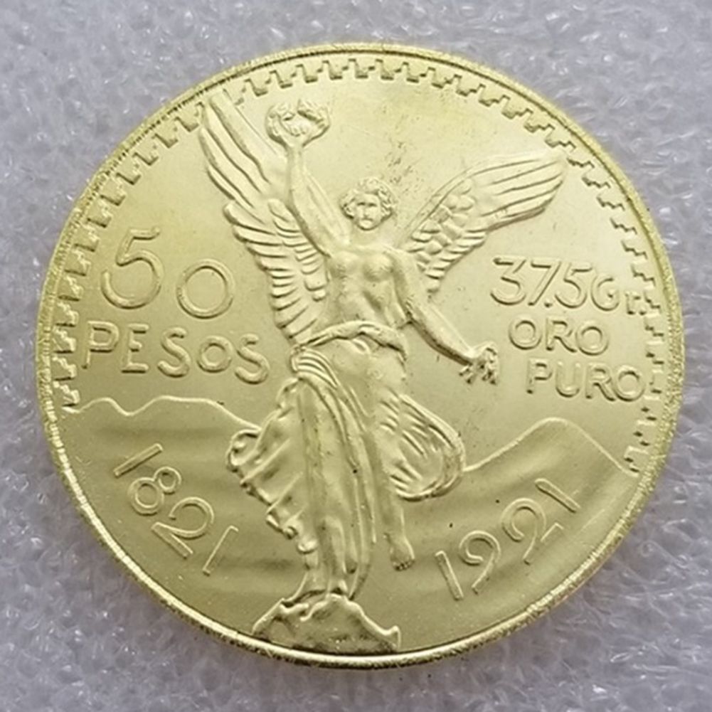 High Quality 1946 Mexico Gold 50 Peso Coin Gold 37*37*3mm Arts Crafts Creative Souvenir Commemorative Coins 1821-1921 Mexicanos 50 Pesos 100th Anniversary от DHgate WW