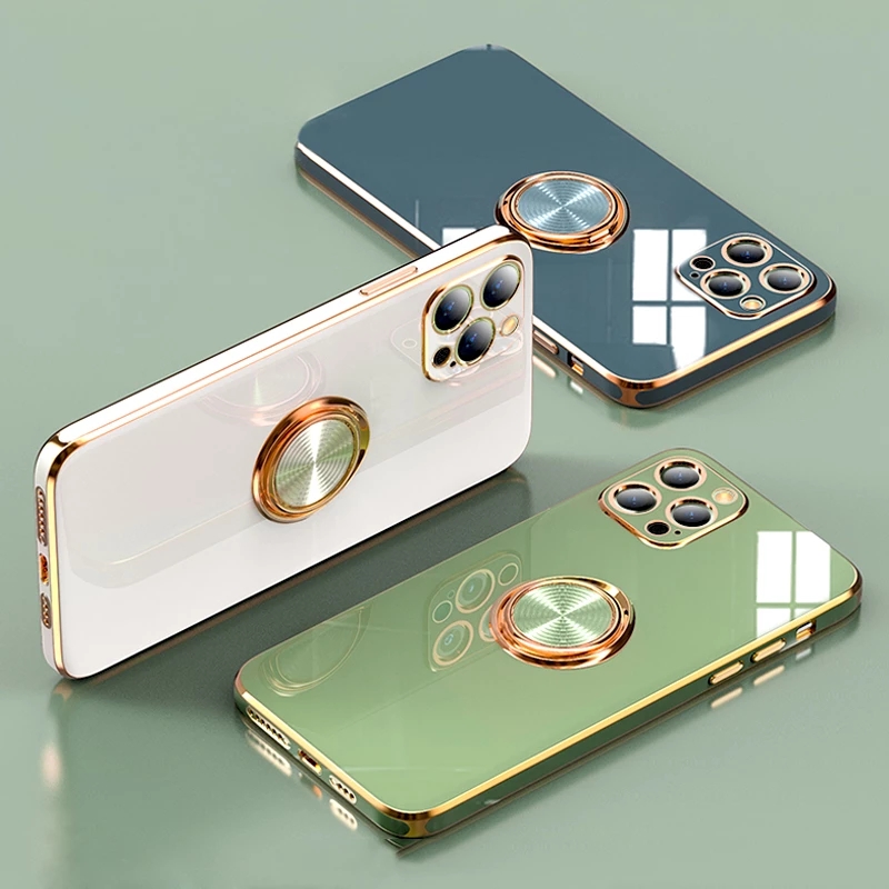 Luxury Plating Silicone Cases For iPhone 12 11 13 Pro Max XR X XS 7 8 Plus 13Pro Soft Cover With Ring Holder Stand, Dark green
Luxury Plating Silicone Cases For iPhone 12 11 13 Pro Max XR X XS 7 8 Plus 13Pro Soft Cover With Ring Holder Stand, Dark green