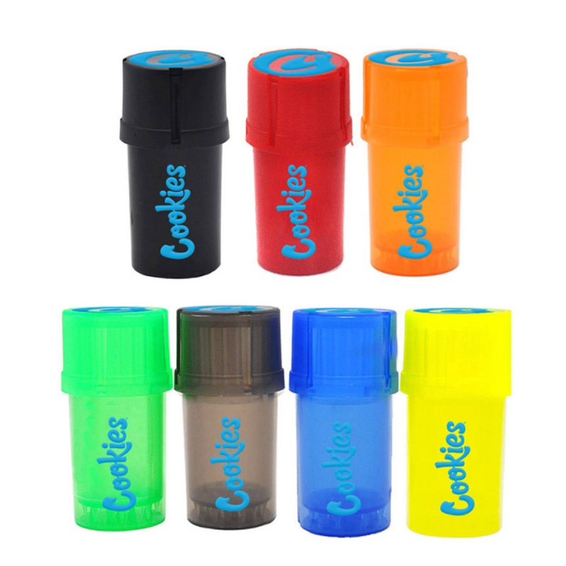 Cookies 2 in 1 Plastic Grinder Acrylic Bottle Style Smoking Crusher Herbal Herb Spice Grinding Airtainer Storage Container Case Multifunction
Cookies 2 in 1 Plastic Grinder Acrylic Bottle Style Smoking Crusher Herbal Herb Spice Grinding Airtainer Storage Container Case Multifunction
