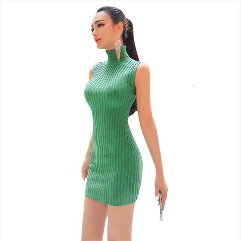 turtleneck elegant pencil dresses for women sleeveless knitt hip summer solid color casual vestidos, Black;gray
turtleneck elegant pencil dresses for women sleeveless knitt hip summer solid color casual vestidos, Black;gray