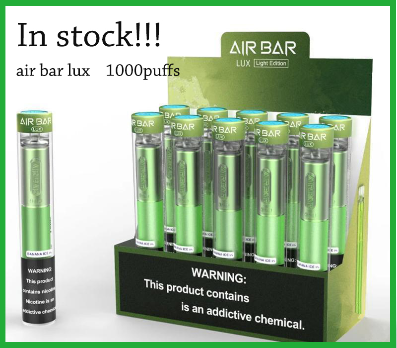 Air bar lux Disposable Pod Device 2.7ml Vape Pen Kit 500mAh battery 1000puffs Pre-filled Vapors e Cigs air bar vape lux
Air bar lux Disposable Pod Device 2.7ml Vape Pen Kit 500mAh battery 1000puffs Pre-filled Vapors e Cigs air bar vape lux