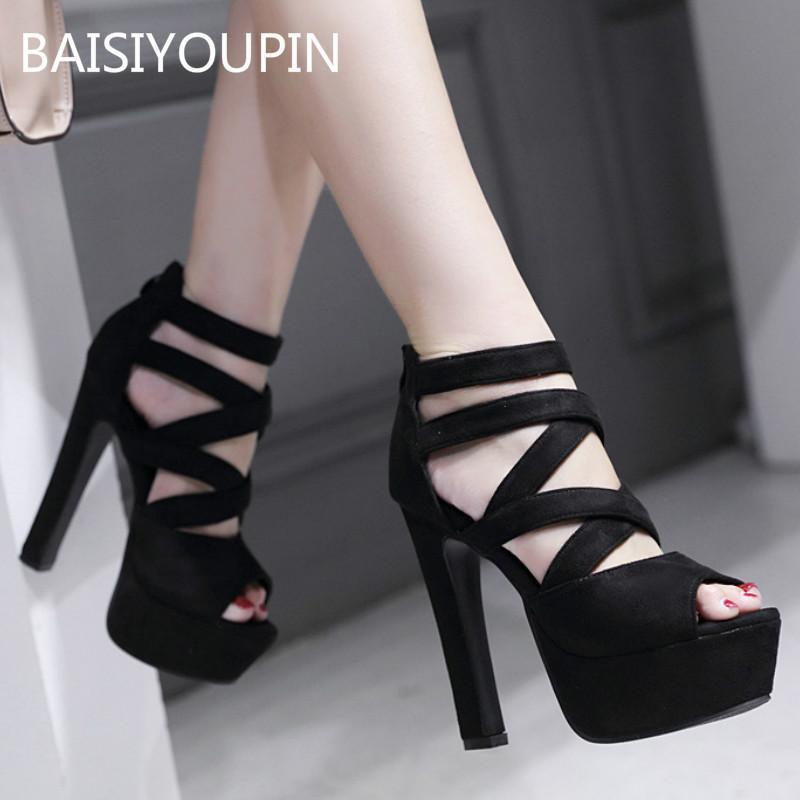 Dress Shoes Sexy Women Sandals Flock Peep Toe Platform Openwork Bar Catwalk Thick 13.5cm High Heel Nightclub Female, Black
Dress Shoes Sexy Women Sandals Flock Peep Toe Platform Openwork Bar Catwalk Thick 13.5cm High Heel Nightclub Female, Black