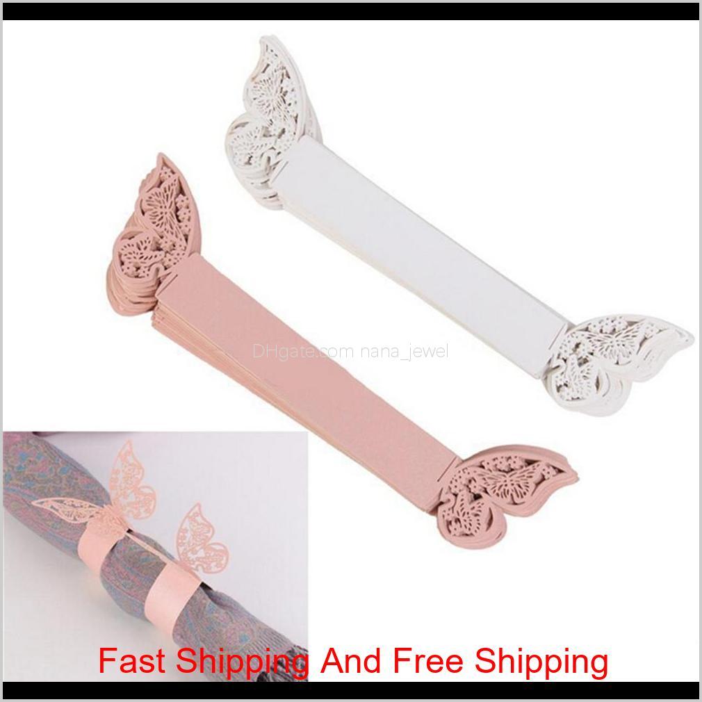 White Pink Color Butterfly Napkin Ring Serviette Paper Holder Creative Wedding Party Banquet Table Decoration 250Pcs Cueqs Gh2Fo
White Pink Color Butterfly Napkin Ring Serviette Paper Holder Creative Wedding Party Banquet Table Decoration 250Pcs Cueqs Gh2Fo