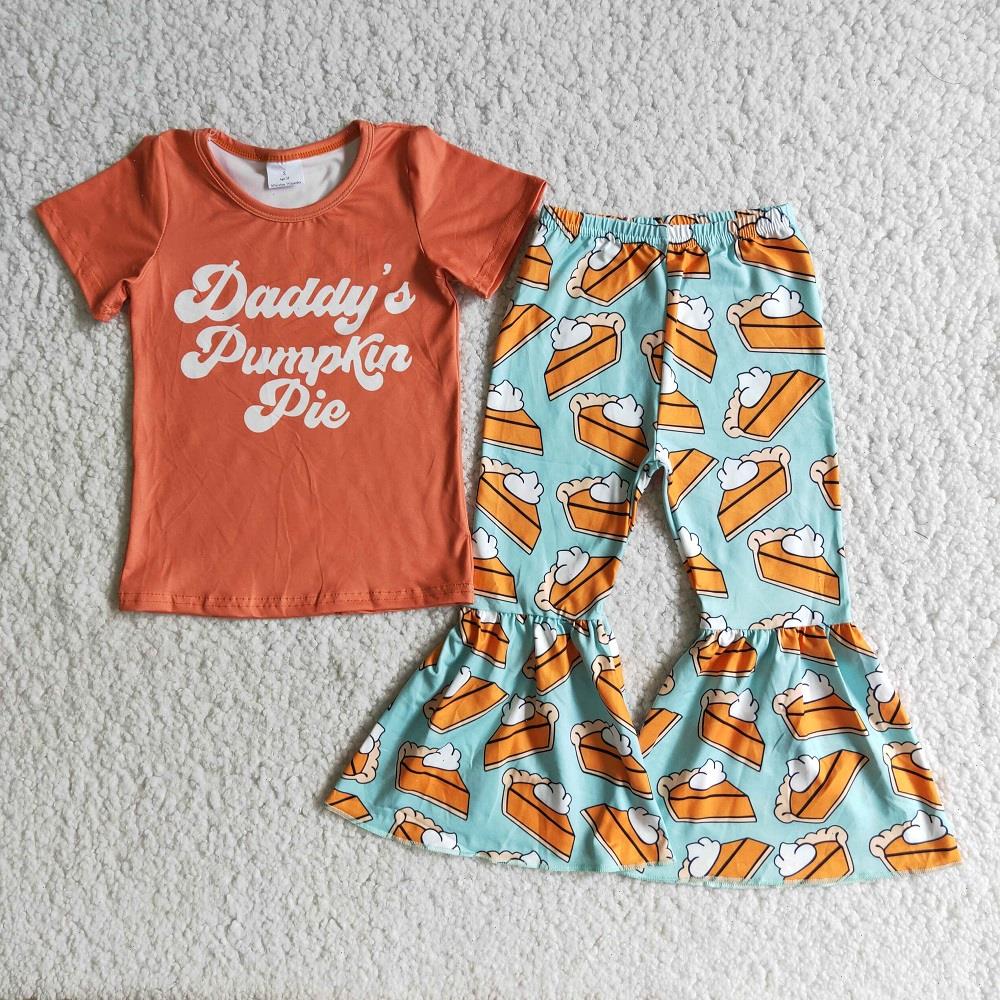 Wholesale Baby Girl Sets Thanksgiving Clothes Orange Letter Shirt Pumpkin Pie Shorts Bell Pants Children Kids Fashion Outfits, Color8
Wholesale Baby Girl Sets Thanksgiving Clothes Orange Letter Shirt Pumpkin Pie Shorts Bell Pants Children Kids Fashion Outfits, Color8