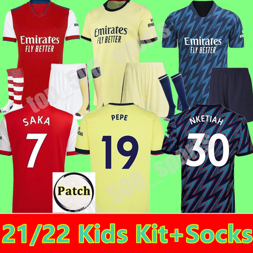 Arsen 21 22 Gunners Kids Kit Soccer jersey Boy PEPE NICOLAS CEBALLOS HENRY GUENDOUZI SOKRATIS MAITLAND-NILES TIERNEY child Football shirt se, Black
Arsen 21 22 Gunners Kids Kit Soccer jersey Boy PEPE NICOLAS CEBALLOS HENRY GUENDOUZI SOKRATIS MAITLAND-NILES TIERNEY child Football shirt se, Black