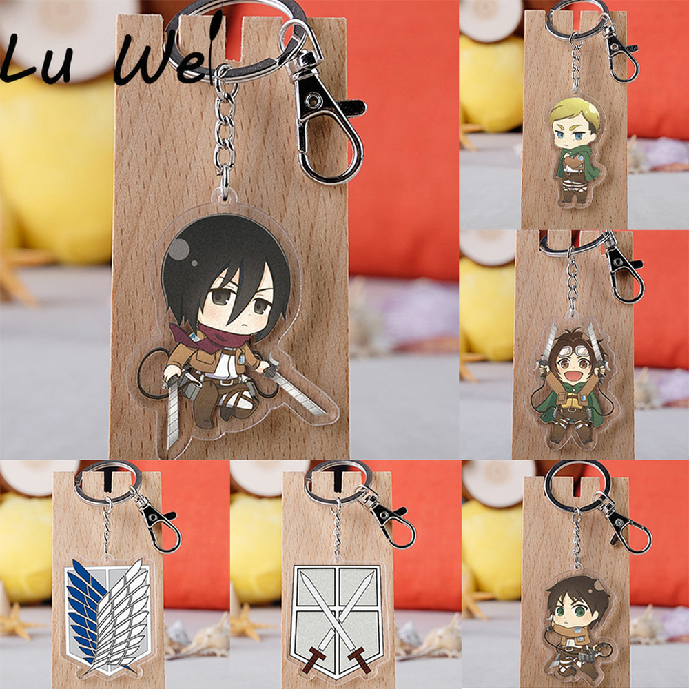 Anime Keychain Attack on Titan Women Keychains Acrylic Men Key Chain Pendant Accessories Cartoon Key Ring Friends Gift Jewelry Y0306, Slivery;golden
Anime Keychain Attack on Titan Women Keychains Acrylic Men Key Chain Pendant Accessories Cartoon Key Ring Friends Gift Jewelry Y0306, Slivery;golden