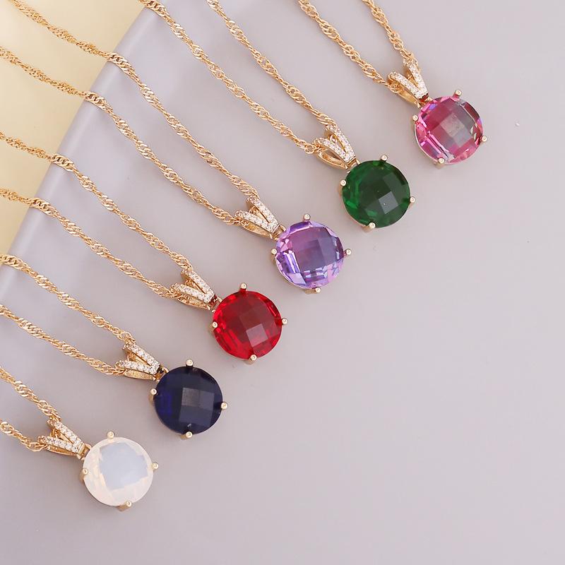 Pendant Necklaces Multi-faceted Crystal Necklace For Women Fashion Trend Party Exclusive Jewelry
Pendant Necklaces Multi-faceted Crystal Necklace For Women Fashion Trend Party Exclusive Jewelry