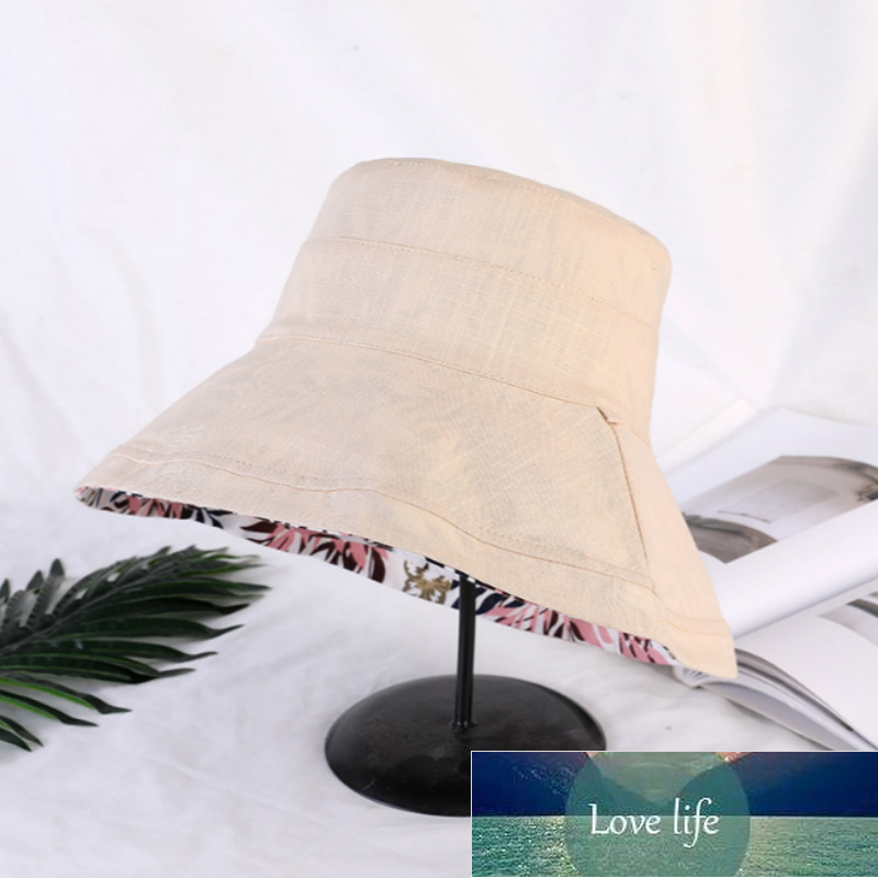 Wide Brim Women Sun Hat Cap Casual Large Brim Reversible Bucket Hat Sports Hiking Fishing Female Cap Summer Beach Panama Bob Factory price expert desi